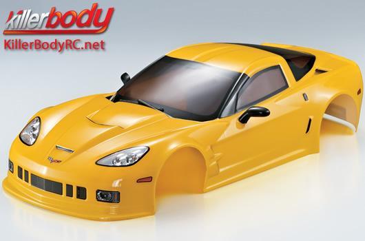 KillerBody - KBD48013 - Karosserie - 1/10 Touring / Drift - 190mm - Fertig lackiert - Box - Corvette GT2 - Gelb