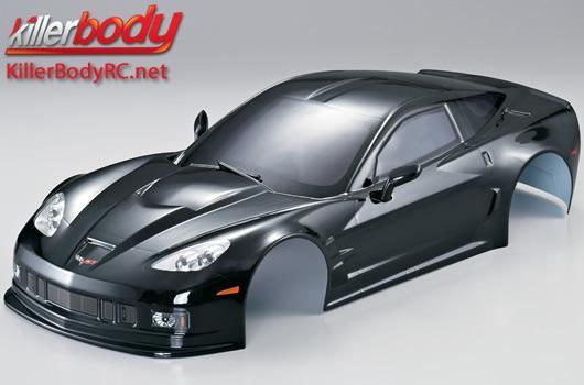 KillerBody - KBD48015 - Body - 1/10 Touring / Drift - 190mm - Finished - Box - Corvette GT2 - Black