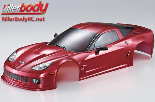KillerBody - KBD48016 - Karosserie - 1/10 Touring / Drift - 190mm - Scale - Fertig lackiert - Box - Corvette GT2 - Iron Oxide Rot