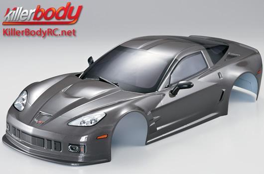 KillerBody - KBD48018 - Body - 1/10 Touring / Drift - 190mm - Scale - Finished - Box - Corvette GT2 - Gunmetal