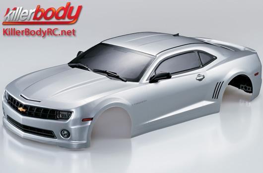 KillerBody - KBD48026 - Karosserie - 1/10 Touring / Drift - 190mm - Scale - Fertig lackiert - Box - Camaro 2011 - Silber