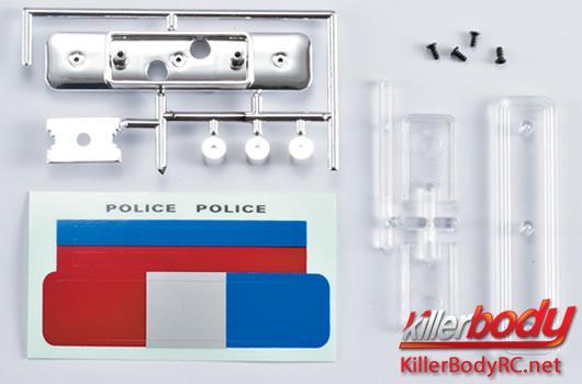 KillerBody - KBD48067 - Lichtset - 1/10 TC/Drift - Scale - LED - Polizei Licht Set