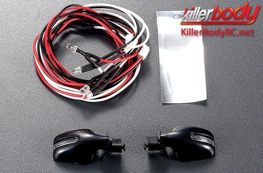 KillerBody - KBD48098 - Light Kit - 1/10 TC/Drift - Scale - LED - Wing Mirror with LED Unit Set for SUV