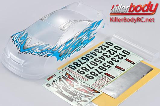 KillerBody - KBD48108 - Carrozzeria - 1/10 Touring - 190mm - Prato-Dipinta - Type A - Leggero - Light Blu