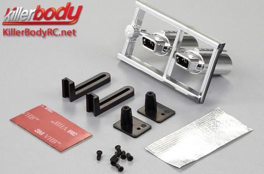 KillerBody - KBD48283 - Pièces de carrosserie - Accessoires 1/10 - Scale - Echappement Factice - LED compatible - Type simple (2 pces)