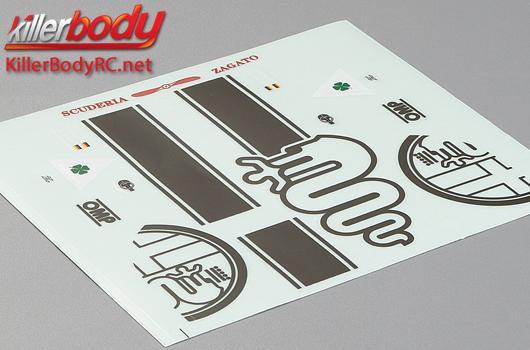 KillerBody - KBD48302 - Stickers - 1/10 Touring - Scale - Alfa Romeo TZ3 Corsa