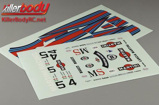 KillerBody - KBD48396 - Stickers - 1/12 On Road - Scale - Lancia LC2