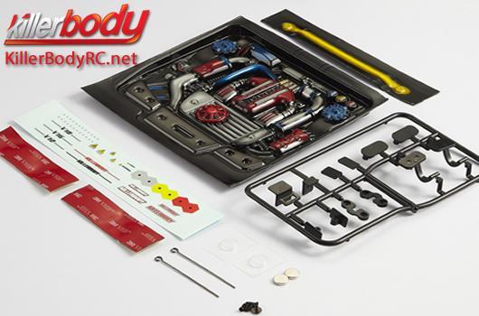 KillerBody - KBD48495 - Body Parts - 1/10 Touring / Drift - Scale - Touring Car Engine - Finished
