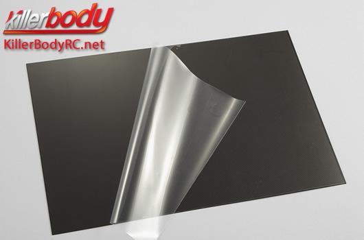 KillerBody - KBD48531 - Feuille de Lexan - Finition Carbone - 203x305mm - 0.8mm d'épaisseur