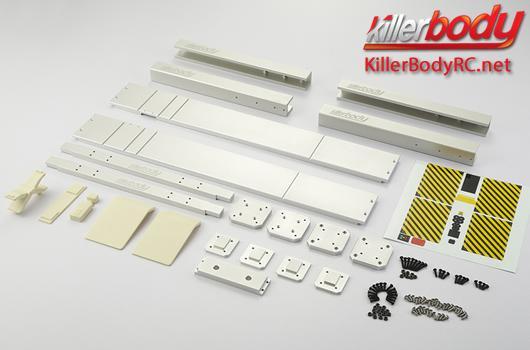 KillerBody - KBD48535 - Elementi di scenario - 1/10 accessorio - Scale - CNC Alluminio - Car Lift