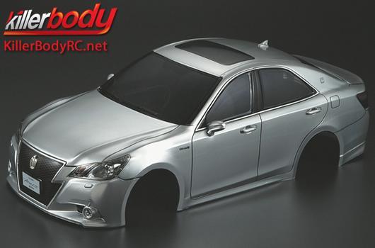 KillerBody - KBD48573 - Body - 1/10 Touring / Drift - 195mm - Scale - Finished - Box - Toyota Crown Athlete - Silver