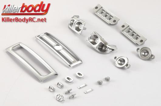 KillerBody - KBD48604 - Body Parts - 1/10 Crawler - Scale - Chromed parts ABS for Toyota Land Cruiser 70