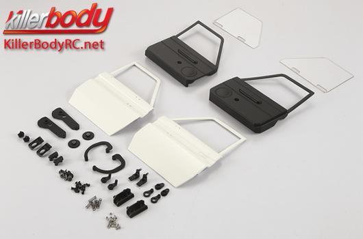 KillerBody - KBD48610 - Body Parts - 1/10 Crawler - Scale - Mov. Door Set ABS & Lexan for Toyota Land Cruiser 70