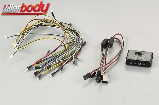 KillerBody - KBD48686 - Light Kit - 1/10 Scale - LED - Unit Set 22 LEDS for KB 1/10 Nissan Skyline (R31)