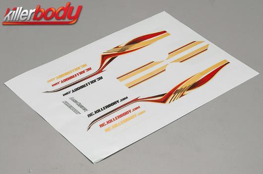 KillerBody - KBD48705 - Adesivi  - 1/10 Touring - Scale - Decorative Decal high flexible LC70