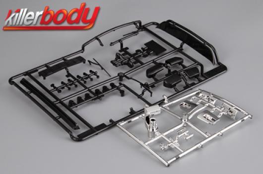 KillerBody - KBD48702 - Body Parts - 1/10 Accessory - Scale - Plastic Parts Set 1977 Skyline Hardtop 2000 GT-ES