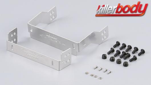 KillerBody - KBD48710 - Body Parts - 1/10 Accessory - Scale - Installation Mounting Stainless Steel for 1/10 Toyota Land Cruiser 70 on Traxxas TRX-4 chassis