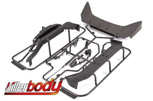 KillerBody - KBD48740 - Body Parts 1/10 Touring / Drift - Attachment Parts Black Subaru BRZ R&D Sport