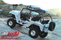 Body - 1/10 Crawler - Scale - Finished - Box - Warrior - Silver - fits Axial SCX10 Chassis