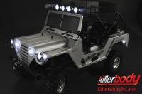 Carrosserie - 1/10 Crawler - Scale - Finie - Box - Warrior - Silver - fits Axial SCX10 Chassis