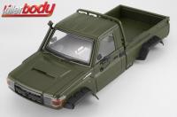 Body - 1/10 Crawler - Traxxas TRX-4 - Scale - Finished - Box - Toyota Land Cruiser 70 - Military Green