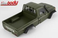 Body - 1/10 Crawler - Traxxas TRX-4 - Scale - Finished - Box - Toyota Land Cruiser 70 - Military Green