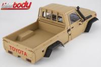 Body - 1/10 Crawler - Traxxas TRX-4 - Scale - Finished - Box - Toyota Land Cruiser 70 - Military Sand