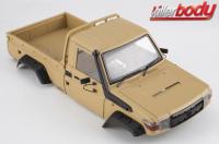 Body - 1/10 Crawler - Traxxas TRX-4 - Scale - Finished - Box - Toyota Land Cruiser 70 - Military Sand