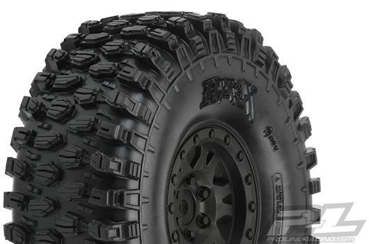 Pro-Line - PRO1012810 - Tires - 1/10 Crawler - mounted - Impulse Black Wheels - 1.9" - Hyrax G8 (2 pcs)