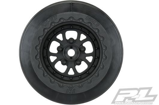 Pro-Line - PRO277603 - Wheels - 1/10 Short Course - Front - 2.2"/3.0" - Pomona Drag Spec - Black - for Traxxas Slash 2WD Rear and Slash 4x4 (2 pcs)