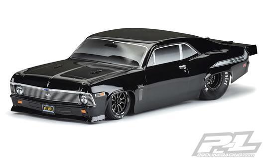Pro-Line - PRO353118 - Carrosserie - 1/10 Short Course - Tough-Color (Black) - 1969 Chevrolet® Nova? - for Slash® 2wd Drag Car & AE DR10