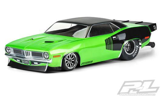 Pro-Line - PRO355000 - Body - 1/10 Short Course - Clear - 1972 Plymouth Barracuda - for Slash 2wd Drag Car