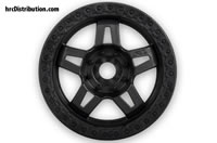 Wheels - Monster Truck - Tech 5 3.8" - 17mm Hex - Narrow (2.75") - Black (2 pcs)