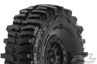 Tires - 1/10 Crawler - mounted - Impulse Black Wheels - 1.9" - Interco Bogger G8 (2 pcs)