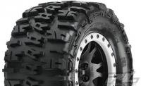 Tires - Monster Truck - mounted - Black Impulse wheels - Trencher 4.3" (2 pcs) for X-MAXX® Front or Rear