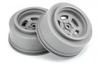 Wheels - 1/10 Drag - 2.2"/3.0" - Slot Mag - Stone Grey (2 pcs) - for Slash® 2wd and AE DR10 Rear & Slash® 4x4 Front or Rear