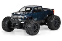 Body - Monster Truck - Clear - 2021 Chevy Silverado 2500 HD - for Traxxas E-REVO 2.0 & MAXX