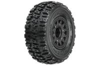 Tires - 1/10 Short Course - 2.2"/3.0" - mounted - Raid Black 6x30 Wheels - Trencher X SC - Slash 2wd/4WD F/R