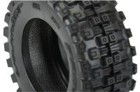 Tires - 1/10 Monster - Badlands MX28 BELTED F/R 2.8" MT Tres Mounted 12mm Blk Raid (2)