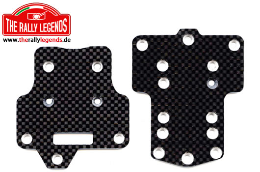 Rally Legends - EZRL2285 - Spare Part - Rally Legends - Carbon Fiber Chassis F/R Plates