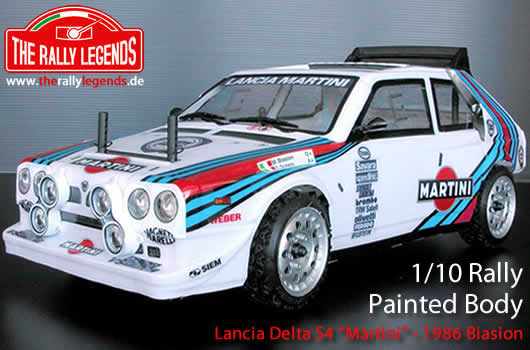 Rally Legends - EZRL2382 - Karosserie - 1/10 Rally - Scale - Fertig lackiert - Lancia Delta S4