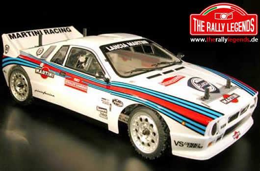 Rally Legends - EZRL2435 - Body - 1/10 Rally - Scale - Clear - Lancia 037 with stickers and accessories