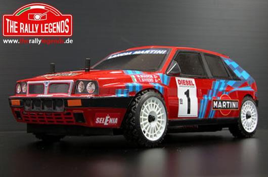 Auto - 1/10 Elektrisch - 4WD Rally - ARTR  - Lancia Delta 4WD Integrale Rot - LACKIERT Karosserie