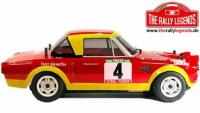 Auto - 1/10 Electrique - 4WD Rally - ARTR - Fiat 124 Abarth 1975 - Carrosserie PEINTE
