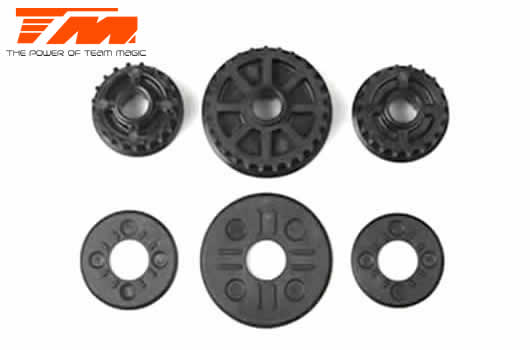 Team Magic - TM502321 - Spare Part - G4RS/G4JS/JR/D - Pulley Set (19T, 20T and 27T)