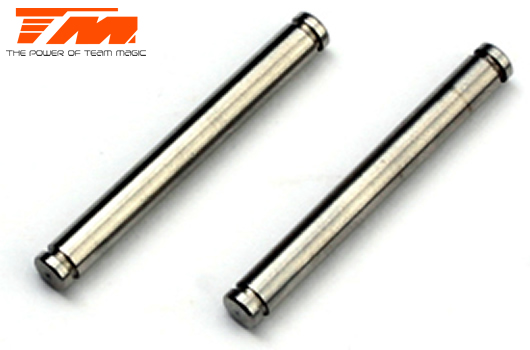 Team Magic - TM502347 - Spare Part - G4JS/JR/D - Steel Hinge Pin - 3x25.8mm (Rear Upper) (2 pcs)