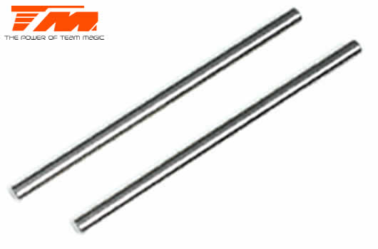 Team Magic - TM502348 - Spare Part - G4JS/JR/D - Steel Hinge Pin - 3x56mm (Rear Lower) (2 pcs)