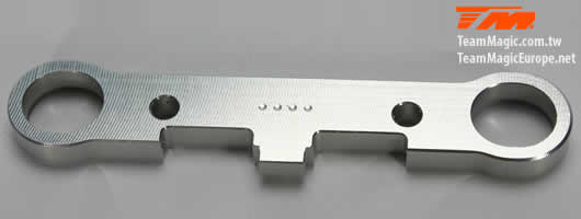 Team Magic - TM560506 - Spare Part - M8JS/JR - Aluminum 7075 - Rear Lower Rear (3° and 4° Toe) Hinge Pin Plate