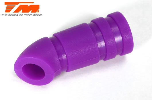 Team Magic - TM119024P - Raccordo di scappamento silicone 1/10 - Purple