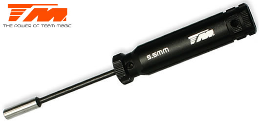Team Magic - TM117010 - Werkzeug - Mutternschlüssel - Team Magic Schwarz HC - 5.5mm